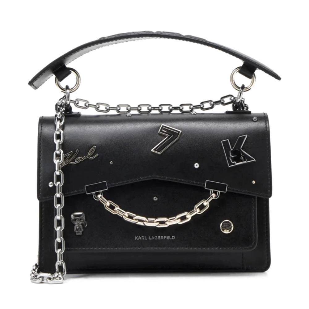 Karl Lagerfeld mini Sb K/Karl Seven Pins shoulder bag - Black